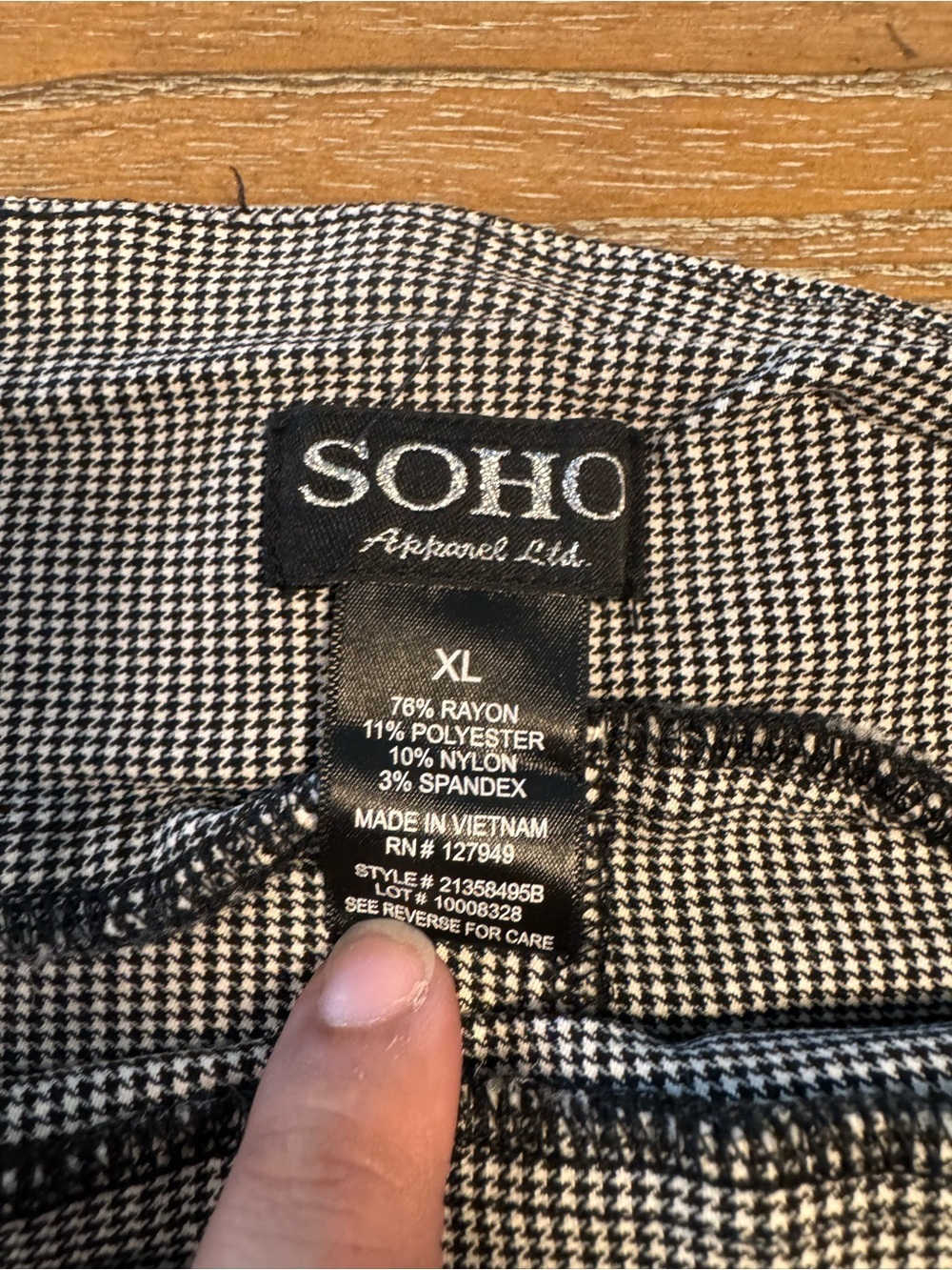 Soho Apparel Gray Ribbed Pencil Skirt #54 - Picture 5 of 6